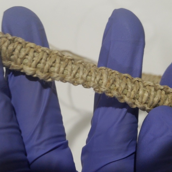 Beige Color Breaded Cord Design Adjustable Tie Necklace, Women's Fashion Jewelry - Picture 8 of 8